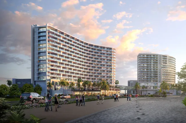 The Alanik Hotel on Clearwater Beach is underway