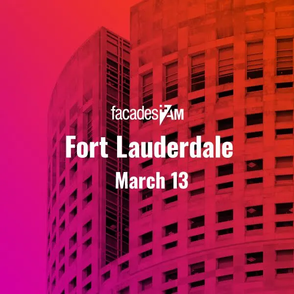It’s around the corner… Facades+ in Ft. Lauderdale starts March 13 with Igor Reyes as co-chair