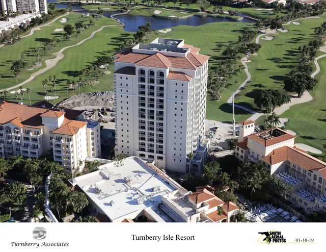A look from above… here are the latest shots from Turnberry Isle Resort