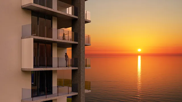 Opal Sol, a gulf-front luxury resort designed by Nichols, tops off